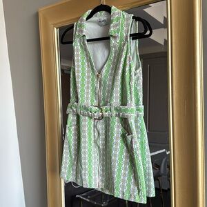 Show Me Your Mumu Denim Oxford Tank Dress Watermelon